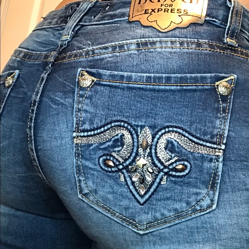 Express ReRock Skinny Jeans Size 6
